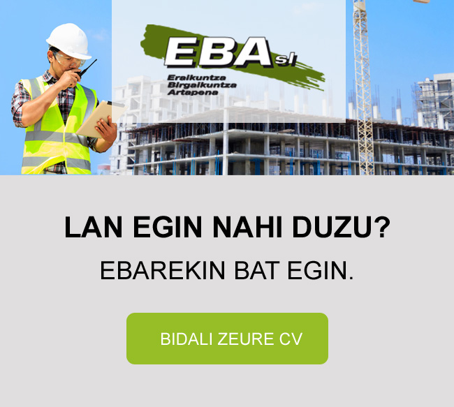 Lan egin nahi duzu? EBArekin bat egin